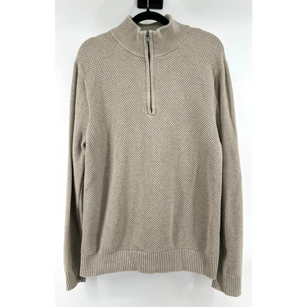 Banana Republic 1/4 Zip 100% Cotton Sweater Men's XL